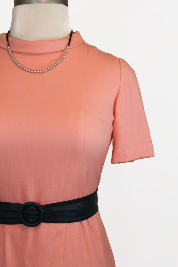 50s Dress / Peach Dress / Large Dress / Vintage D… - image 2