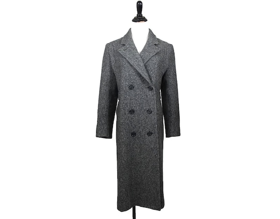 Vintage Jacket / Grey Jacket / Long Jacket / Winte