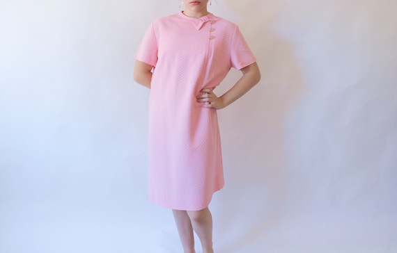 50s Dress / Pink Dress / Large Dress / Vintage Dr… - image 1