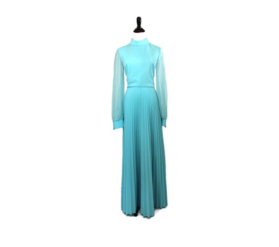 60s Dress / Periwinkle Dress / Formal Dress / Blue