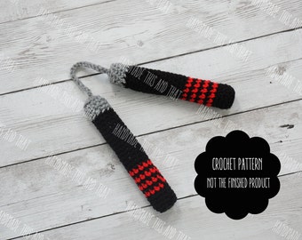 CROCHET PATTERN - Crochet nunchucks pattern, crochet toy amigurumi pattern, crochet toy pattern, crochet ninja costume, baby pattern