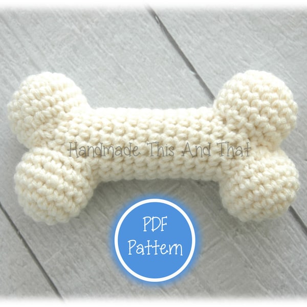 Crochet Dog Bone Amigurumi Pattern