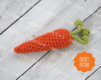 Crochet Carrot Amigurumi Pattern, Easter Photo Prop Pattern