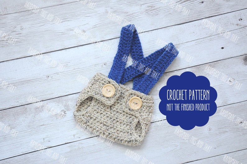 CROCHET PATTERN Newsboy hat and diaper cover set pattern, photo prop pattern, crochet baby pattern, newborn photo outfit pattern image 3