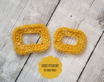 CROCHET PATTERN - Buckle, santa buckle, leprauchaun buckle, st patricks day pattern, leprauchaun