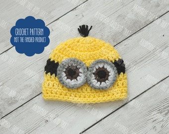 CROCHET PATTERN - Crochet yellow mythical creature pattern, baby hat pattern, photo prop pattern, photo outfit pattern