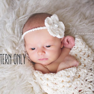 CROCHET PATTERN Baby Cocoon and Headband Crochet Pattern - Etsy