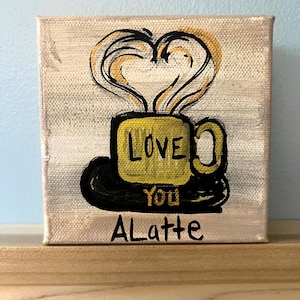 Love you a Latte art sign