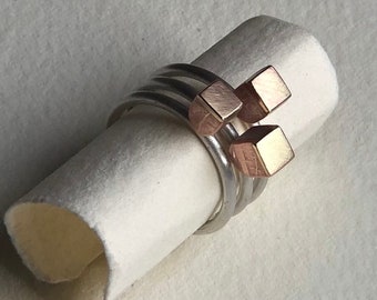 tiny 'cupcake' stacking rings