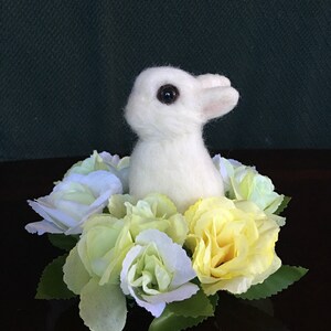 Bunny in the flower garden