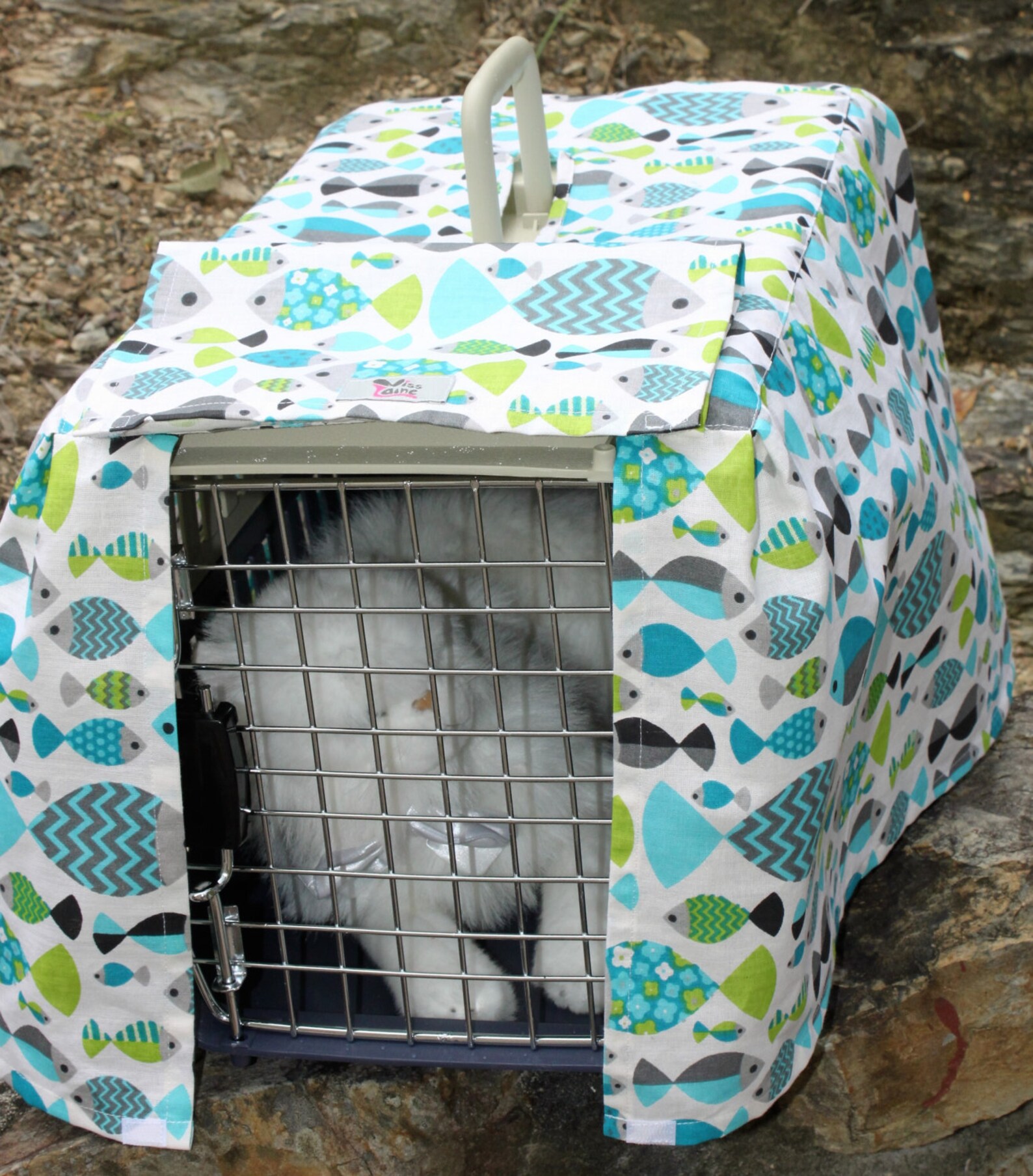 Pet carrier cover case . Fits carrier 34 cm wide x 50 cm depth Etsy