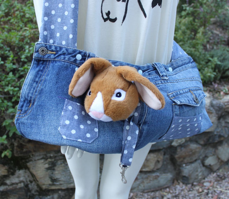 Pet sling carrier for rabbits cats ferrets and small dogs Etsy