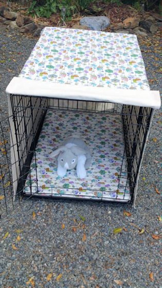 Dog Crate Cover and Pad Set . Pet Crate Mat . Pet Crate Cover. Etsy
