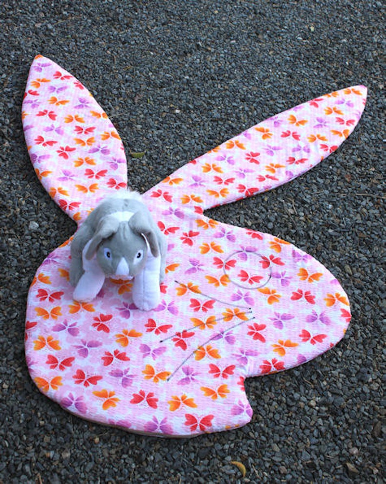 Big Bunny Play Mat Bed Lounge Rabbit Bed Pet Bed Etsy