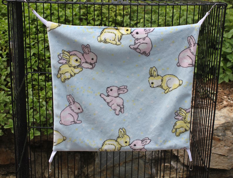 Bunny Print Hammock for Inside Your Pets Cage . Choose Your Etsy