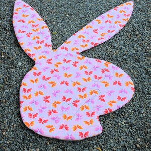 Pink Rabbit Play Mat Big Bunny Play Mat , Bed , Lounge , Rabbit Bed , Pet Bed , Kids Play ...