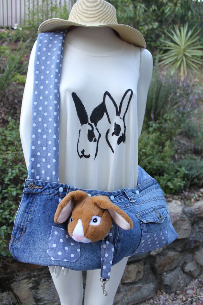 Pet sling carrier for rabbits cats ferrets and small dogs Etsy