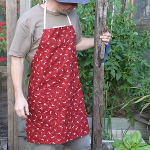 Herren, Unisex, Gartenarbeit, Kochen, Malen, Nähen, Schürze.