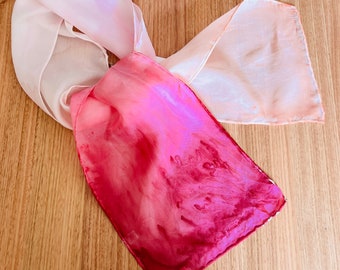 Pink Ombre - Hand Painted Silk Scarf