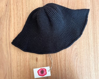 Crochet Hat - Black
