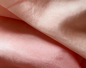 Pink Peach - Hand Painted Silk Scarf