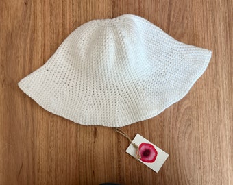 Crochet Hat - Cream