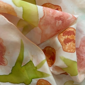 Floral - Hand-Painted Silk Scarf