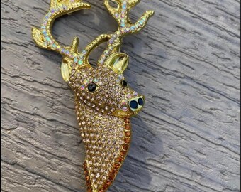 YYOGG Brooch Europe and The United States Popular Drip Animal Clothing Christmas Deer Brooch 