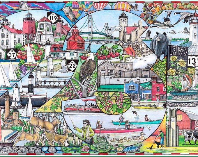Area Code 231 Michigan Art Print