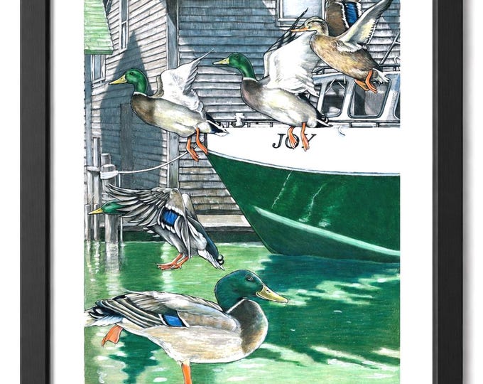 Fishtown Ducks Art Print