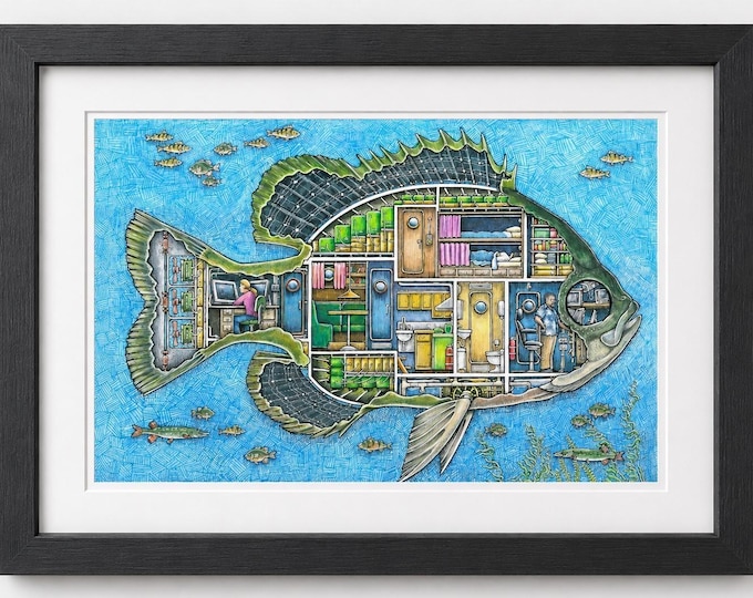 Sunfish Submarine – Limited Edition Giclée Print