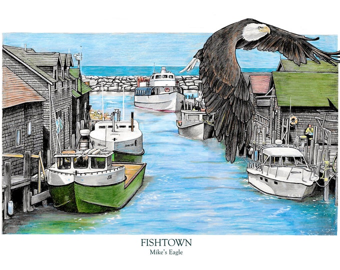 Fishtown, Mike's Eagle (Art Print)