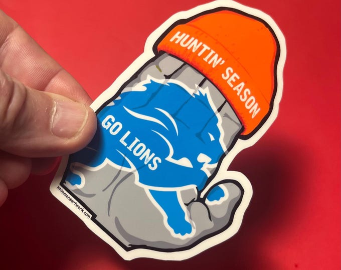 HUNTIN' SEASON in Michigan, Vinyl Sticker