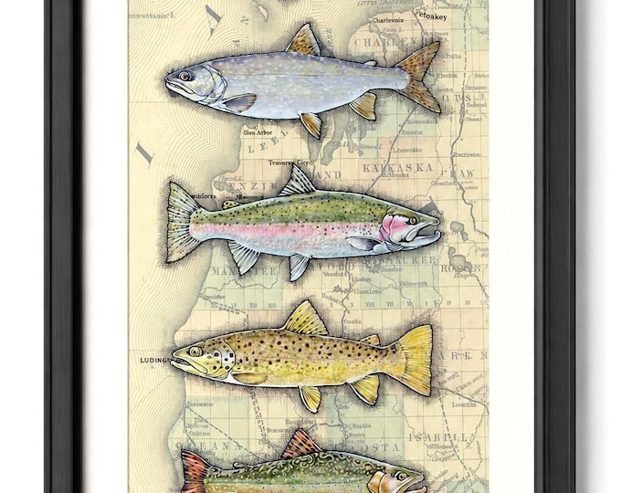 West Michigan's Great Eight, Art Print