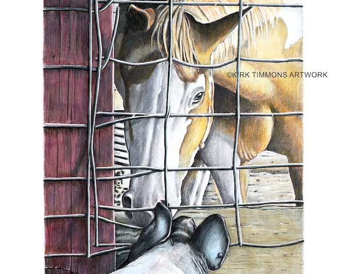 Ibby & Violet, Art Print