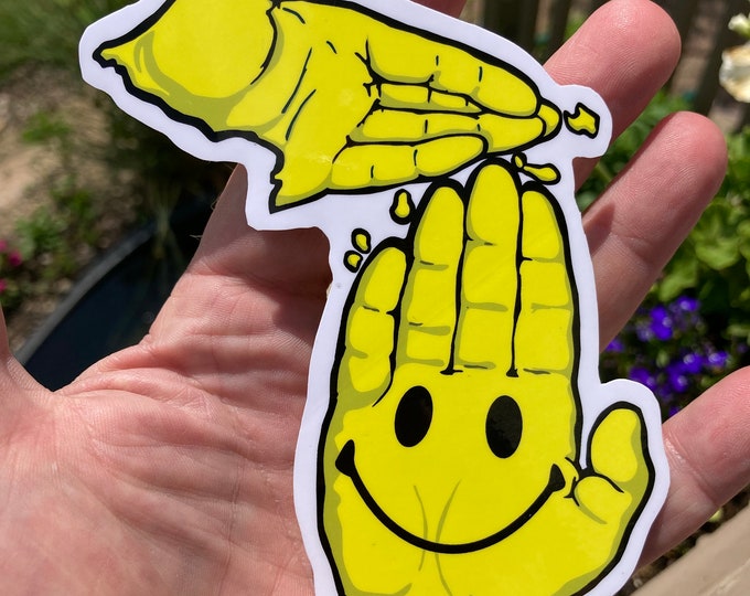 MI Happy Place, Vinyl Sticker