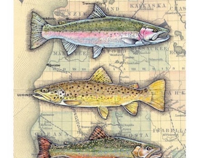 Michigan's Great Eight, Art Print