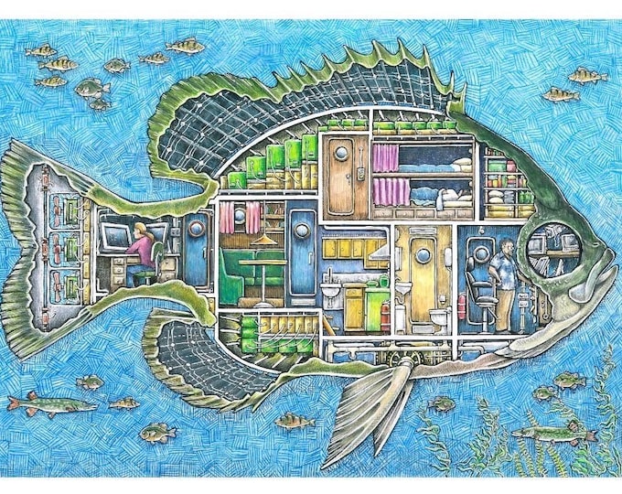 Sunfish Submarine – Limited Edition Giclée Print