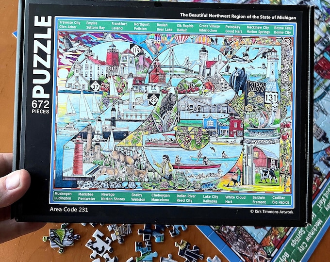 231 Area Code, 672 Piece Jigsaw Puzzle