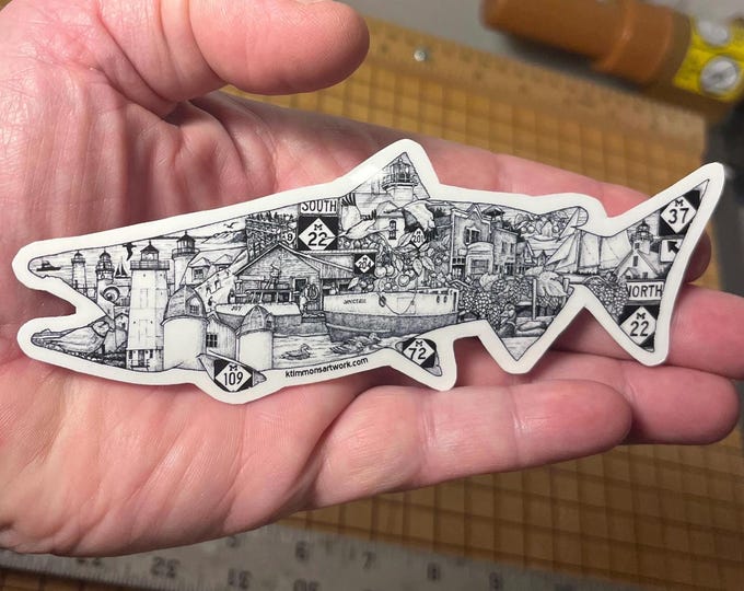 King Salmon Roadtrip (Vinyl Sticker/Decal)