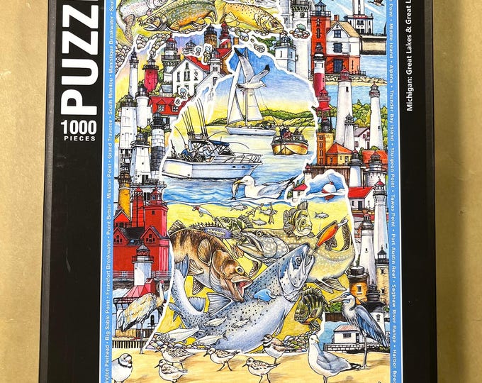 Great Lakes, Great Lighthouses, 1000 Piece Jigsaw Puzzle