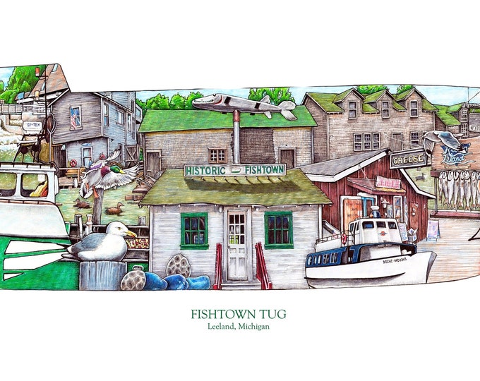 Fishtown Tug (Art Print)