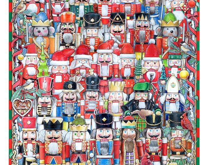 Nutcrackers Illustration Art Print