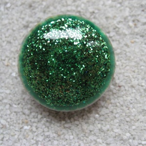 Unisex adjustable RING green glitter in resin different formats unique creation