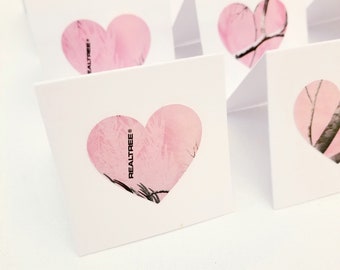 16 Mini Cards - 2.00 x 2.00 Cards -  Mini Lunch Box Cards -Camo Hearts Note Cards - Small Thank You Cards - Mini Blank Cards - Gift Tags