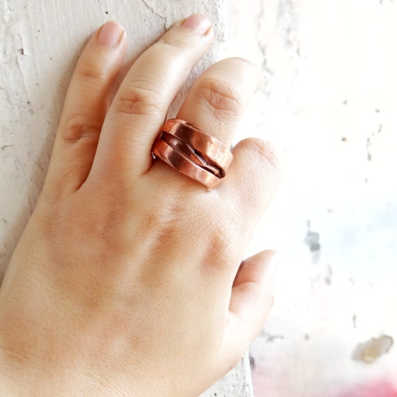 Wire wrapping Copper jewelry Made in Ireland Celtic knot Celtic Ring Copper Ring Jewelry Alternative engagement ring minimalist ring