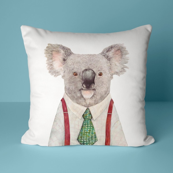 Koala Pillow - Animal Cushion - Australian Creature Decorative Pillow