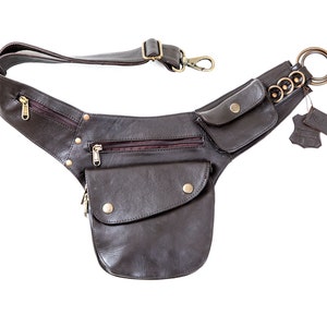 Braune Leder Gürteltasche, Braune Leder Gürteltasche, Taschengürtel, Leder Reisegürtel, Braune Bum Bag, Taschengürtel, Festival Gürtel