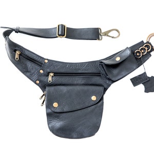 Leather Fringe Belt Bag - Shi Pocket Belts - One of a Kind