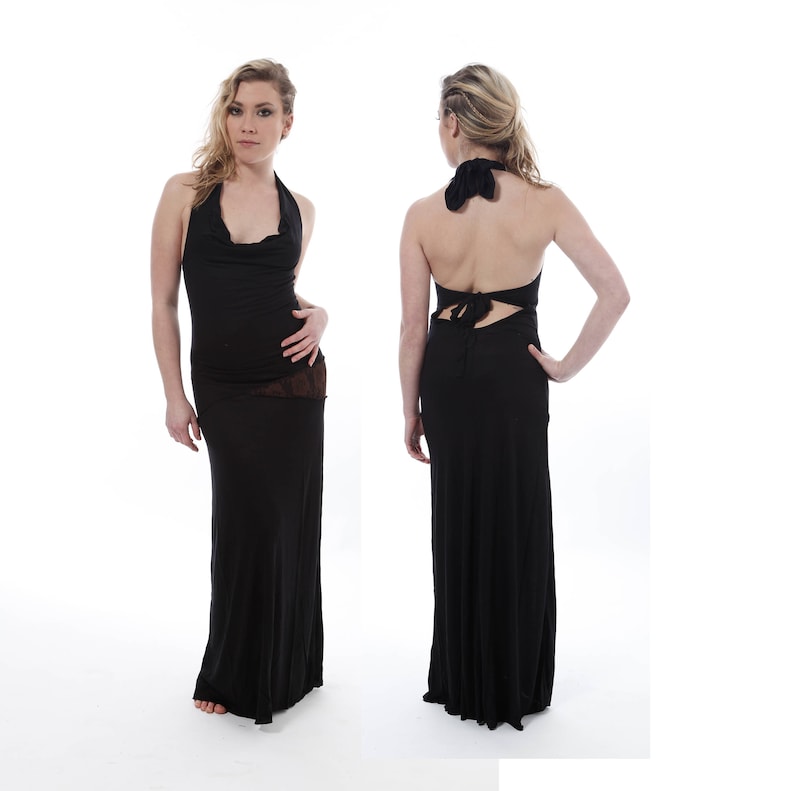 backless tie dress